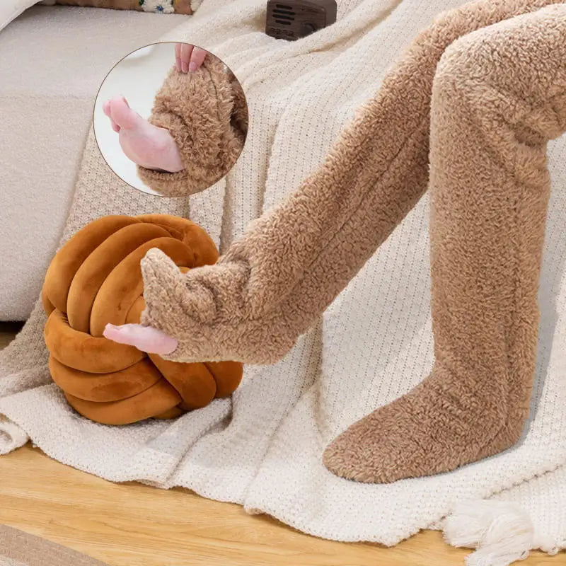 Plush Knee High Socks