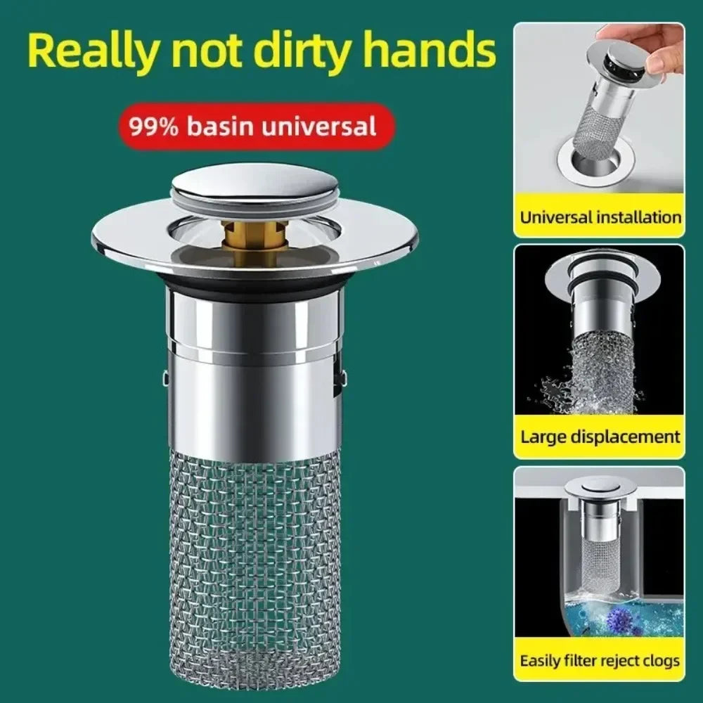 Pop-up Sink Drain Filter