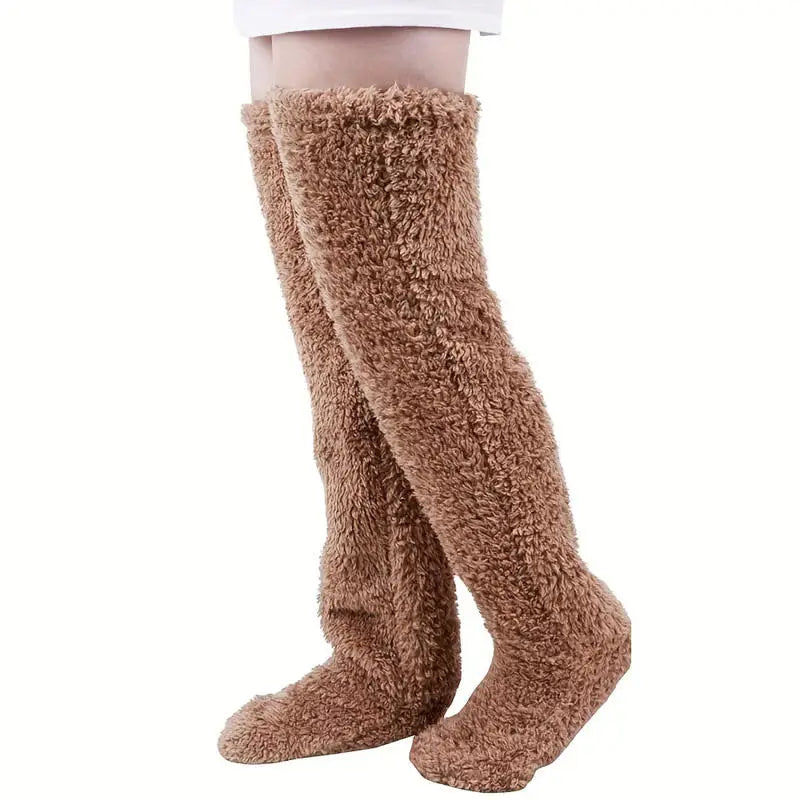 Plush Knee High Socks